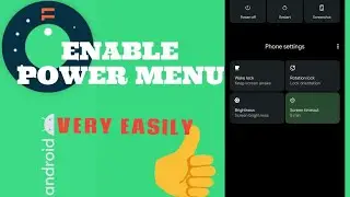 How To Enable Power Menu Android 11 In Any Device #2021 ||#TechBaby ||