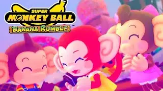 Super Monkey Ball Banana Rumble de Sega para Nintendo Switch.  proximamente 25 de junio 2024.