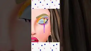 purple pink eye makeup🌈💜american girl makeup🌈asmr