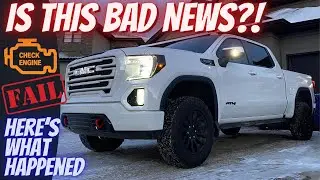Check Engine Light ON! What Happened? 2021 GMC Sierra AT4 OBD2 Codes Explained!