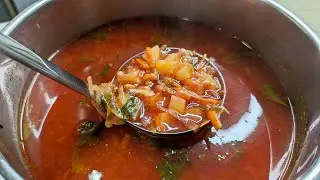 Постный суп из банки фасоли ☆ Борщ без Мяса в Пост