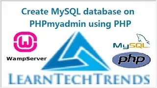 Create MySQL database on PHPmyadmin using PHP and Wamp server for beginners