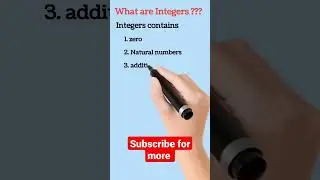 What are Integers | Integers | Definition of Integer