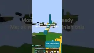 When your Mom calls you for dinner but your playing Bedwars #minecraft credit: @itzjustkenz