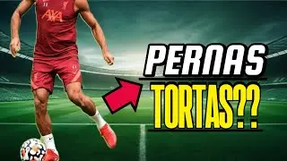 POR QUE OS JOGADORES TEM PERNAS TORTAS? #futebol