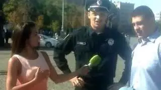 новая полиция поет гимн Украины