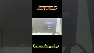 how to reset Benq projector, reset factory settings