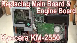 Kyocera KM-2550 Not Adding Toner & No Display | Replacing Main Board & Engine Board | C0180 Error