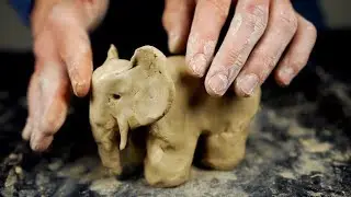 ASMR Clay molding and sculpting