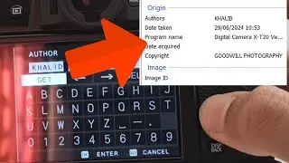 Jarang Diketahui Fotografer! Cara Edit Author dan Copyright Pake Nama Sendiri, langsung di Kamera