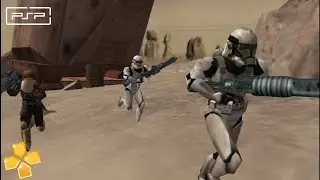 Star wars battlefront 2 PSP gameplay | Anthonybf2's psp mod V8 | Tatooine: Dune Sea