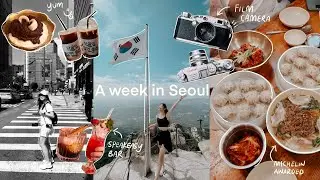 Korea Vlog 🇰🇷 | Lotte world, First film camera, Myeongdong shopping, Korean desserts! 😱