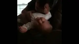Baby is so ticklish