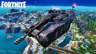 Подлетите в воздух, находясь в танке фортнайт / Fortnite