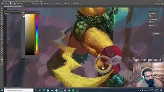 Pintando o Pikachu fortãozão
