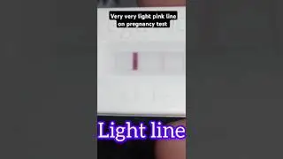 Pregnancy test kit mein ekdam Halki line #pregnancytest #nazupregnancyhelp #shortsfeed #shortsvideo