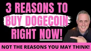 3 REASONS TO BUY DOGECOIN RIGHT NOW! YOU WILL BE SURPRISED AT THE REASONS!