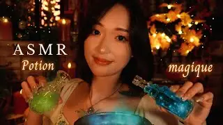 ASMR 🧪 Potion magique | Chaudron, feu crépitant et murmures relaxants 🌙🔮 RP Fantasy