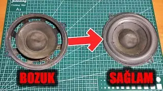 Yenisini Almayın!  Eskisini tamir edin! - How to Change Speaker Diaphragm