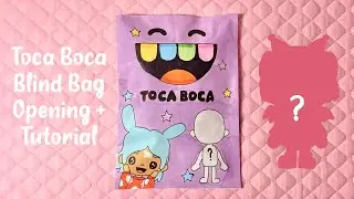 paper diy 🌸 toca boca outfit blind bag | tutorial | ASMR | applefrog
