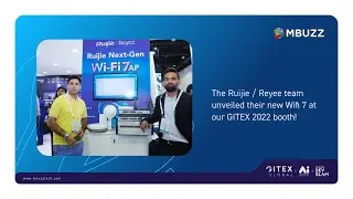 The RuijieReyee team unveiled their new Wifi 7 at our GITEX 2022 booth