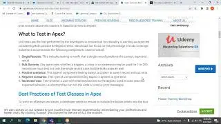 Salesforce Apex Test Classes day 2 in Telugu