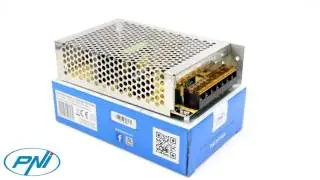 Sursa de tensiune in comutatie PNI ST10A 12V 10A stabilizata pentru sisteme de supraveghere