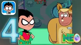 Teen Titans Go!: Gameplay Walkthrough Part 4 - The Weird Dog Guy  (iOS, Android)