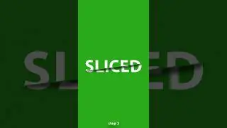 1 Minute Tutorial | Sliced Text in Photoshop | 