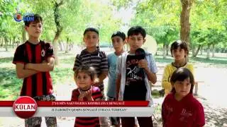 Zarokên Êzidî yên di Qampa Şengal'ê strana Ezîdxan gotin