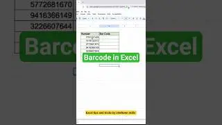 Generate barcodes directly in Google sheets 