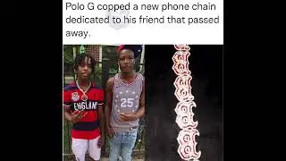 Polo G copped a new chain with a screen on it dedicated to his homie who passed away