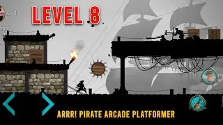Arrr! Pirate Arcade Platformer Level 8