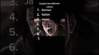 Kennedy: Kenny in 7 languages | Captain Levi in different voices |Attack on titan|