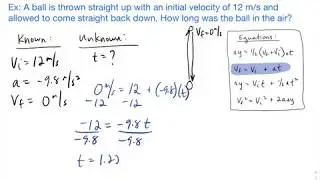 How to Solve a Free Fall Problem (time of entire path)