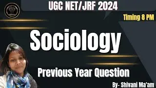 Sociology_UGC_NRT_JRF | Sociology_Previous_Year_Question_UGC_NET #sociology