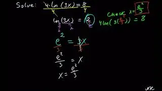 Solving Logarithmic and Exponential Equations 7
