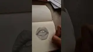 Lips drawing🩵 #video #drawing #instagram #art #shortvideo #viral #sketch #youtube #youtubeshorts