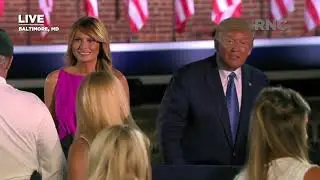 Watch POTUS, FLOTUS Surprise Appearance | RNC Day 3, Fort McHenry, Baltimore MD | 8-26-20
