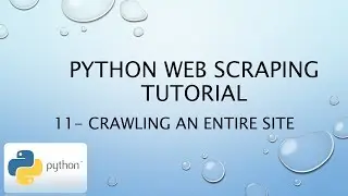 Web Scraping Tutorial 11 – Crawling an Entire Site