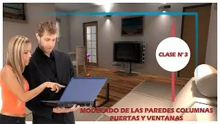 ♻ 3 - COMO MODELAR EN 3D LAS PAREDES COLUMNAS PUERTAS Y VENTANAS ✅