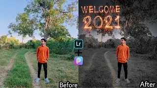 Happy New year  2021 / welcome 2021 photography in picsart and Lightroom by USH Ki Editing