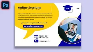 How to make a education poster in Photoshop | Poster design in Photoshop |  Poster design