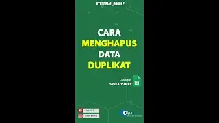 Hapus Data Duplikat Secara Otomatis di Google Spreadsheet #shorts