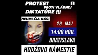 Protest 29 Mája 2021 v Bratislave