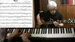 Misty - guitar & piano jazz cover - Yvan Jacques