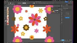 Creating a Tossed Seamless Pattern in Adobe Illustrator for Print and Surface Design