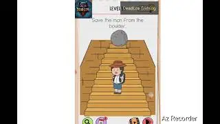 Brain Test All Star IQ Boost Level 53 Save The Man From The Boulder. Walkthrough