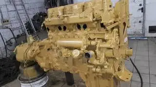 (Фрэд 9) Мотор готов, покраска мотора и навесного. Мотор CAT CATERPILLAR