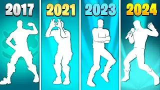 Fortnite Icon Series Dances Evolution | Chapter 1-6